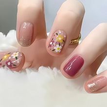 Glitter Floral Short - Press-On Nails (24PCS)
