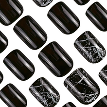 Black Marble - Press-On Nails (24PCS)