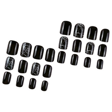 Black Marble - Press-On Nails (24PCS)