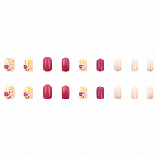 Glitter Floral Short - Press-On Nails (24PCS)