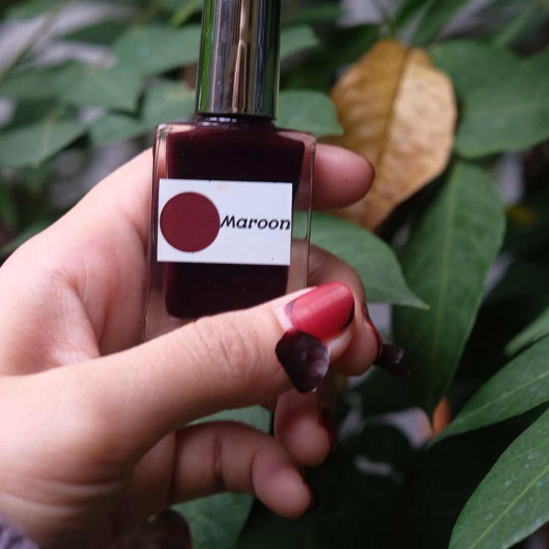 Maroon - Queen Colors Nail Henna (Deep Maroon