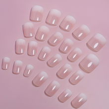 Pinkish White Gradient Medium Square - Press-On Nails (24PCS)