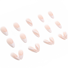 Shimmery Wavy French - Press-On Nails (24PCS)